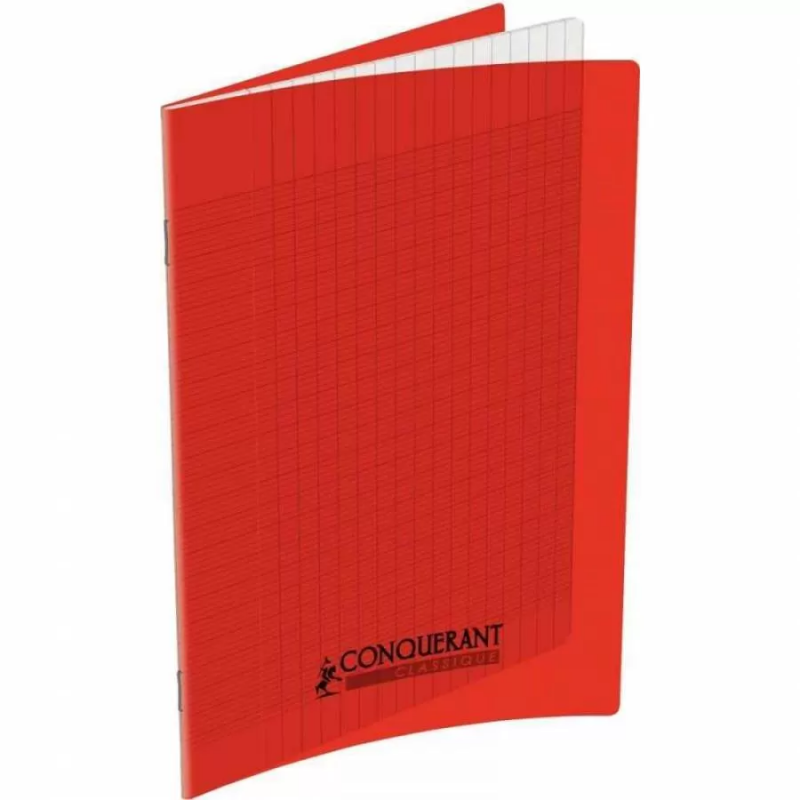 CAHIER PIQUE A4 21*29.7M ROUGE 96PAGES PM
