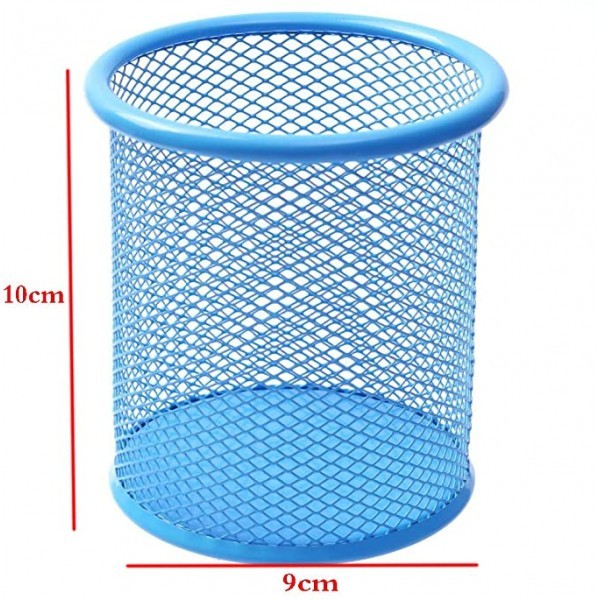POT A STYLOS METAL - BLEU