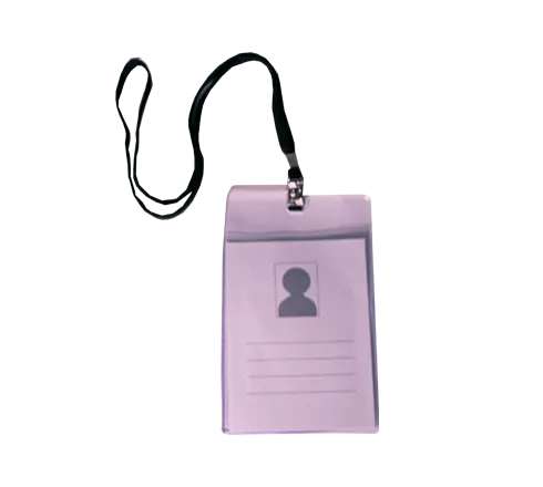 Porte Badge B7 Avec Cordon - Purple