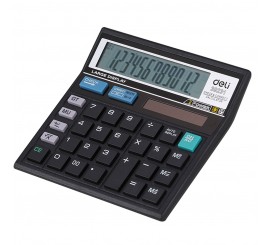 CALCULATRICE DELI 12 CHIFFRES EASY NOIR