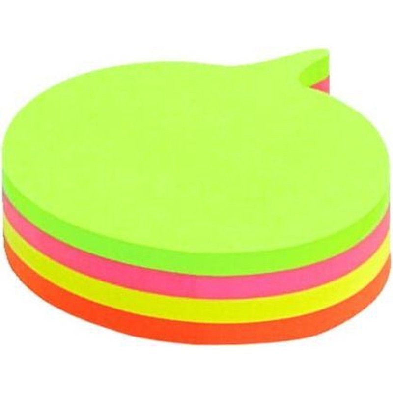 STICK NOTES FLUO DIALOGUE 100 FEULLES - 5 COULEURS ASSORTIS