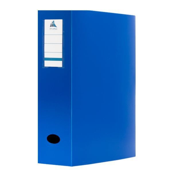 BOITE DE CLASSEMENT ESSENTIAL EN POLYPROPYLÈNE DOS 80Mm-BLEU