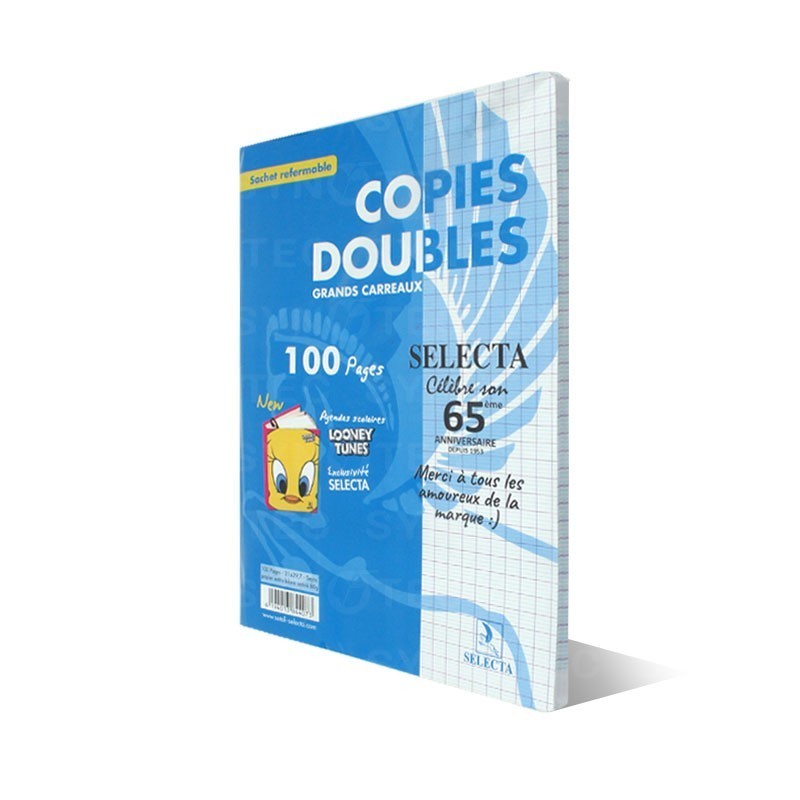 PAQUET DE 50 DOUBLES FEUILLES SEYES PM - SELECTA 010