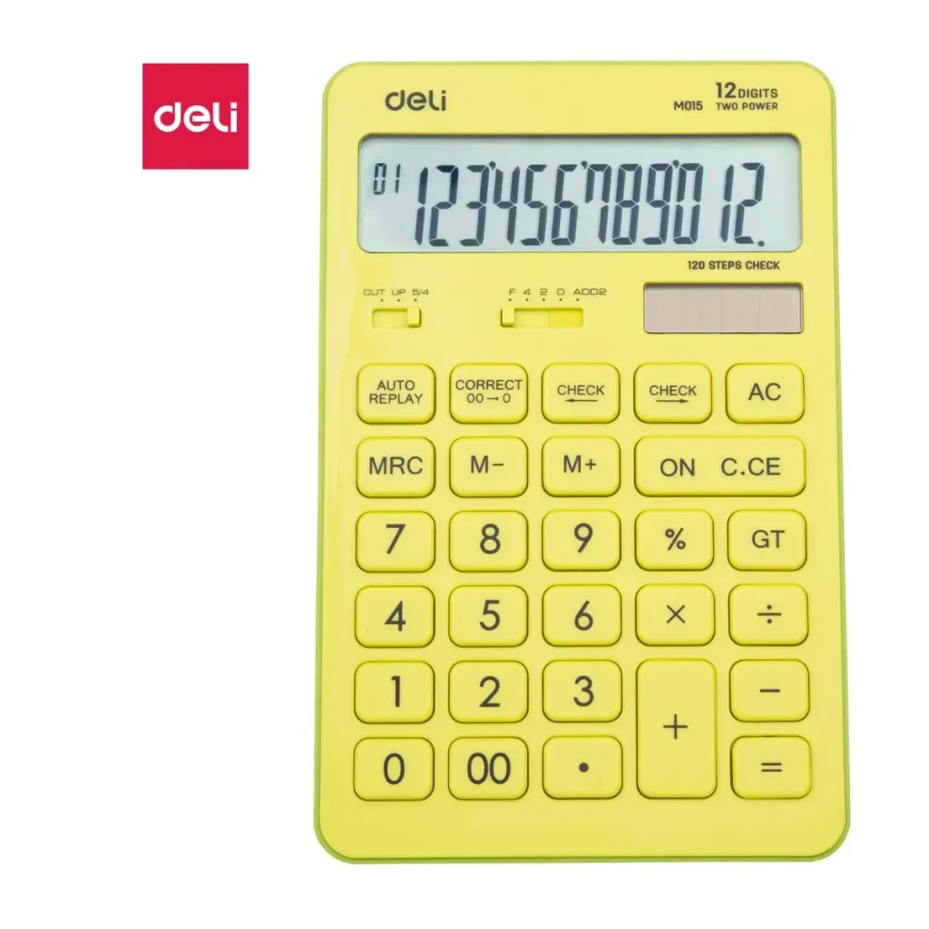 CALCUL 12 DIGIT VERT EM01531 - Deli