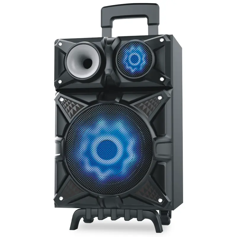 Haut parleur bluetooth rechargeable Gold Sound Avec Karaoké 100W