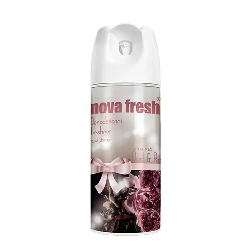 NovaFresh : Désodorisant Rose Aoud 300 ml pour une ambiance fraîche et apaisante