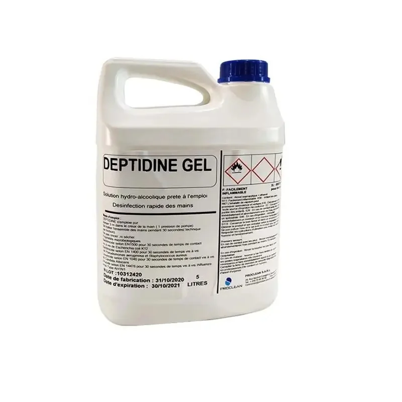 Gel Hydroalcoolique Deptidine 5L : Protection efficace contre les germes