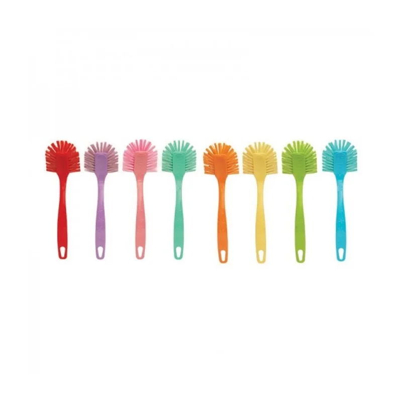 Brosse à vaisselle PAREX : nettoyage efficace avec un design ergonomique et coloré