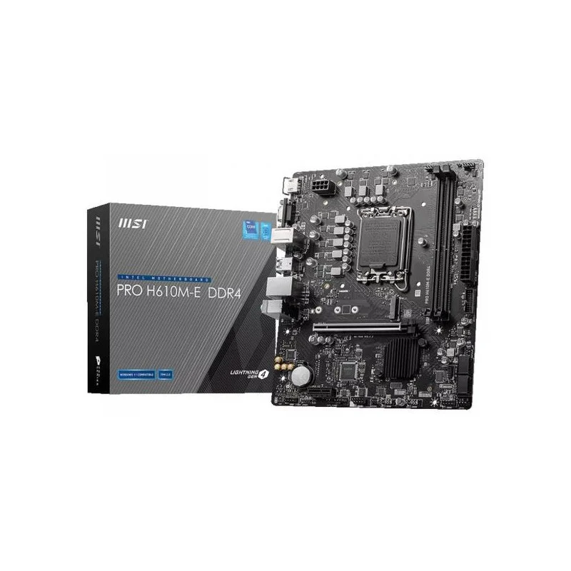 Carte mère MSI PRO H610M-E DDR4 pour performances optimales