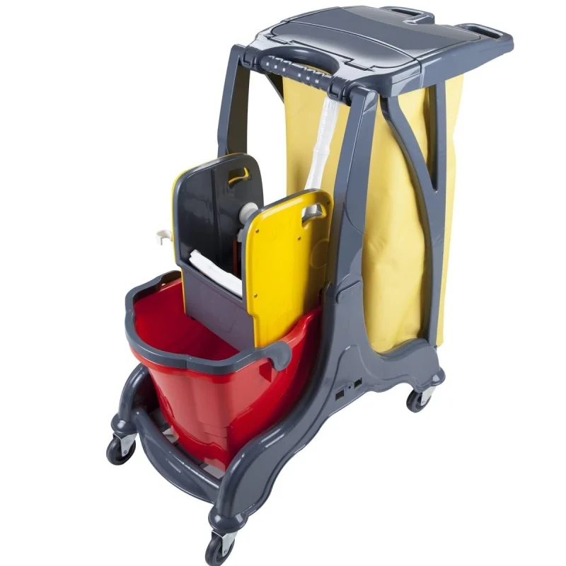 Chariot de nettoyage HTK 718 : efficacité et polyvalence pour tous vos locaux