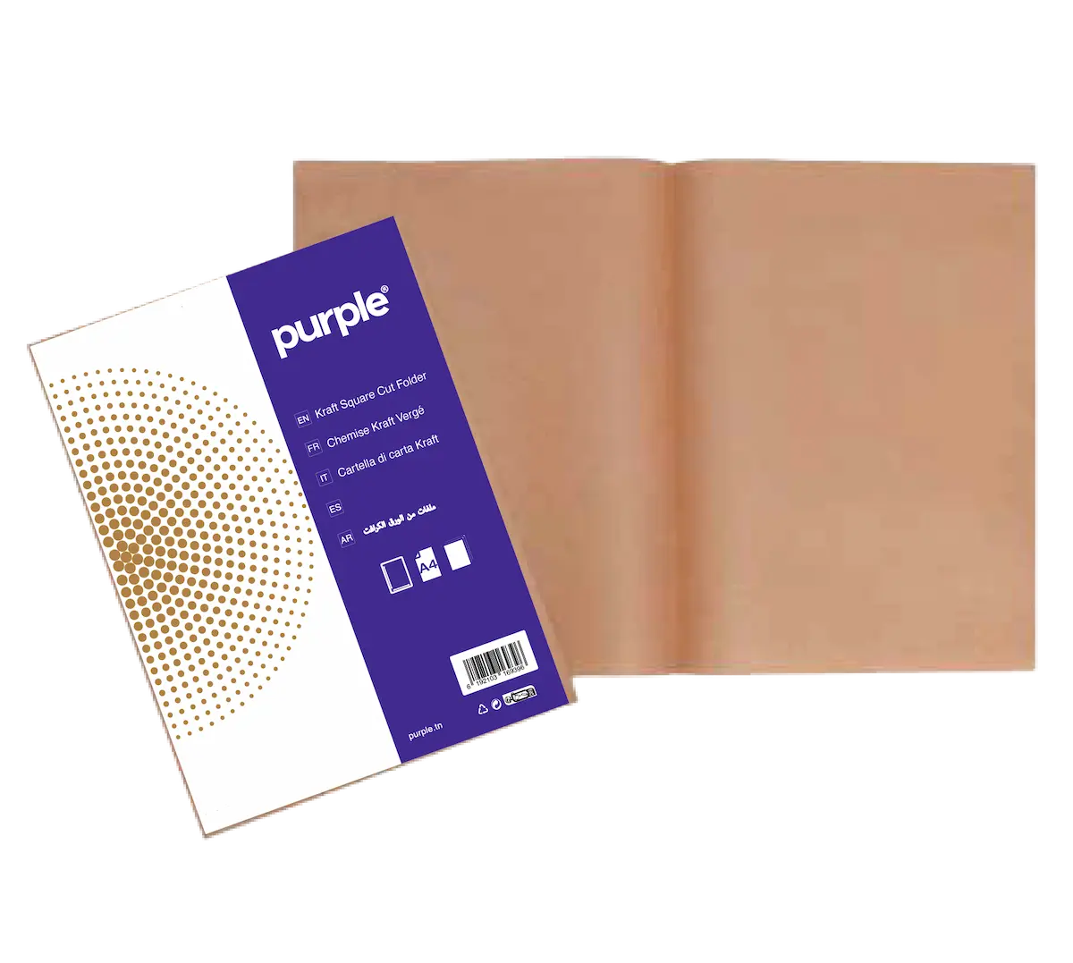 Paquet de 200 Chemise Dossier KRAFT ESSENTIAL