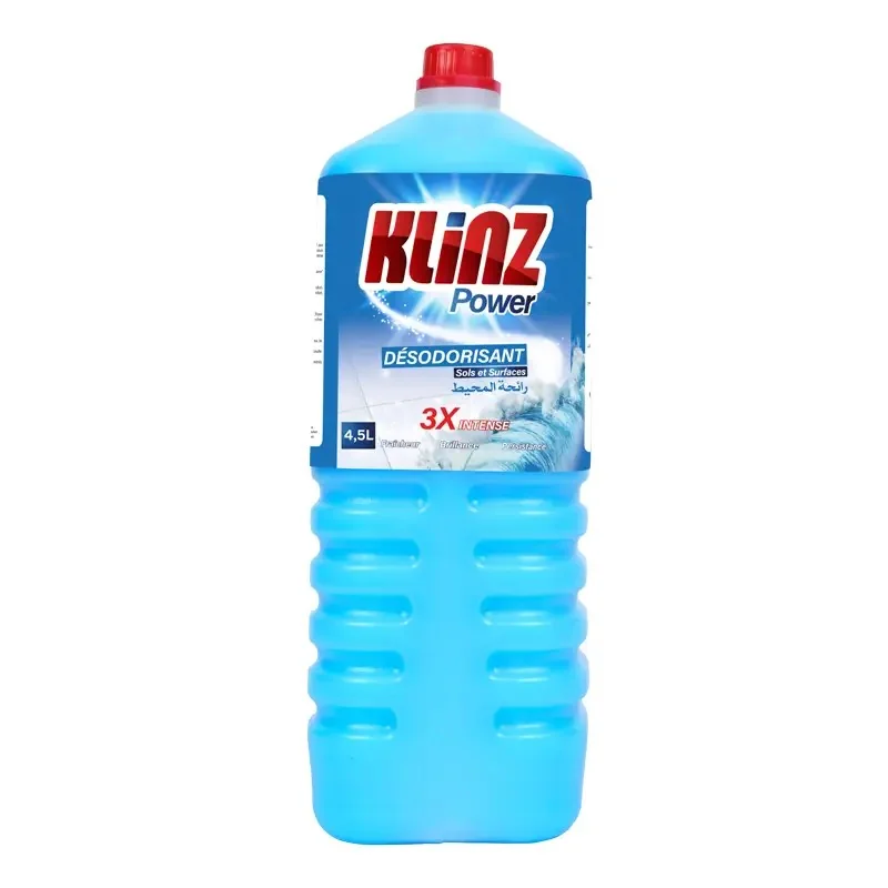 Désodorisant Klinz Power 4.5L Océan - Élimine les odeurs, parfume durablement
