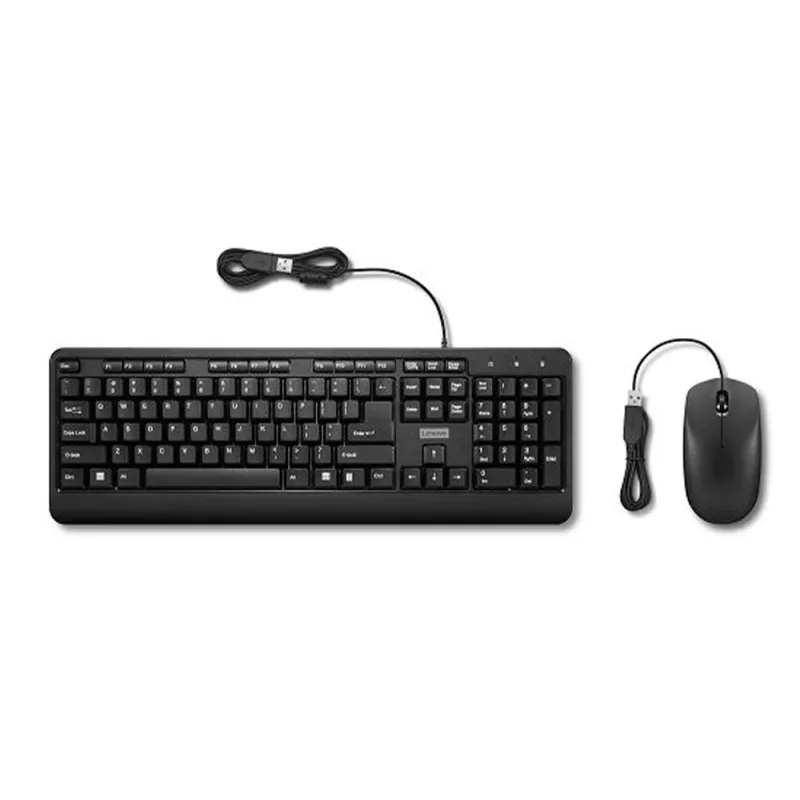 Clavier et Souris Filaire Lenovo 160 COMBO Noir
