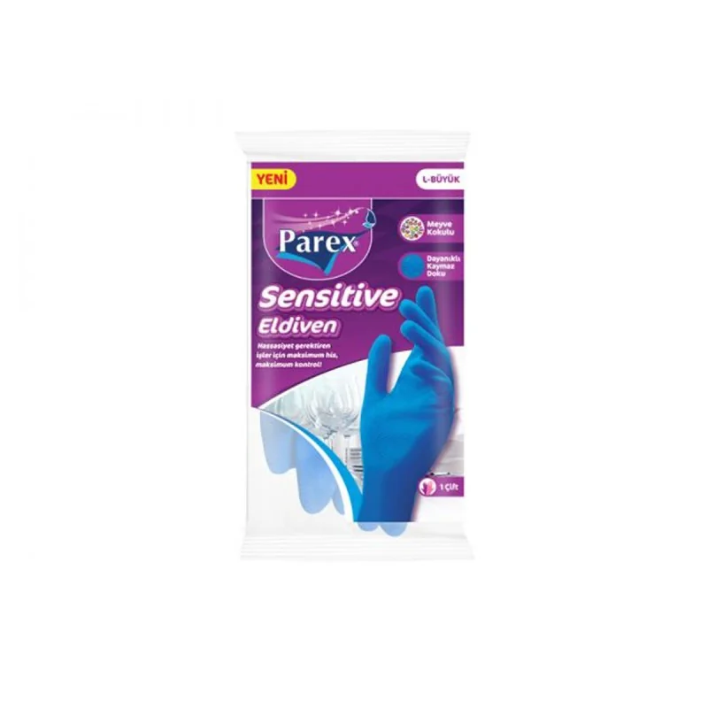 Gants sensibles L PAREX : confort et protection pour vos tâches ménagères