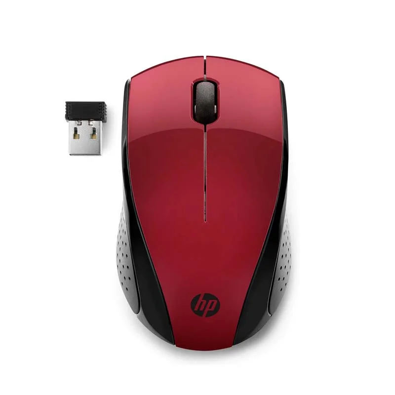 Souris Sans Fil HP 220 Rouge, Blanc (7KX11AA)