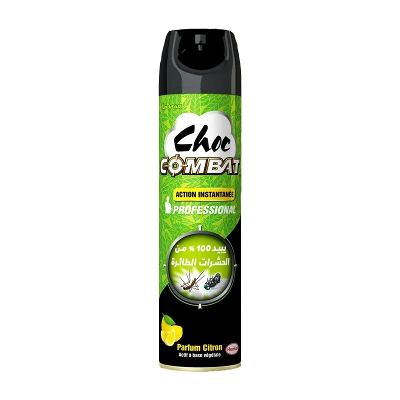 Insecticide Choc Combat Végétal Parfumé 400ML : Élimine efficacement les insectes !