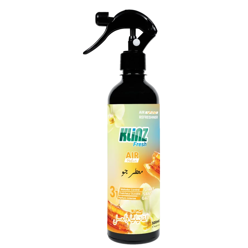 KLINZ AIR FRESH 500ML : Ambiance Relaxante Vanille et Miel