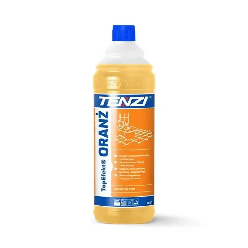 TOPEFEKT PERFUME ORANZ 1L : Nettoyant pH neutre pour surfaces éclatantes.