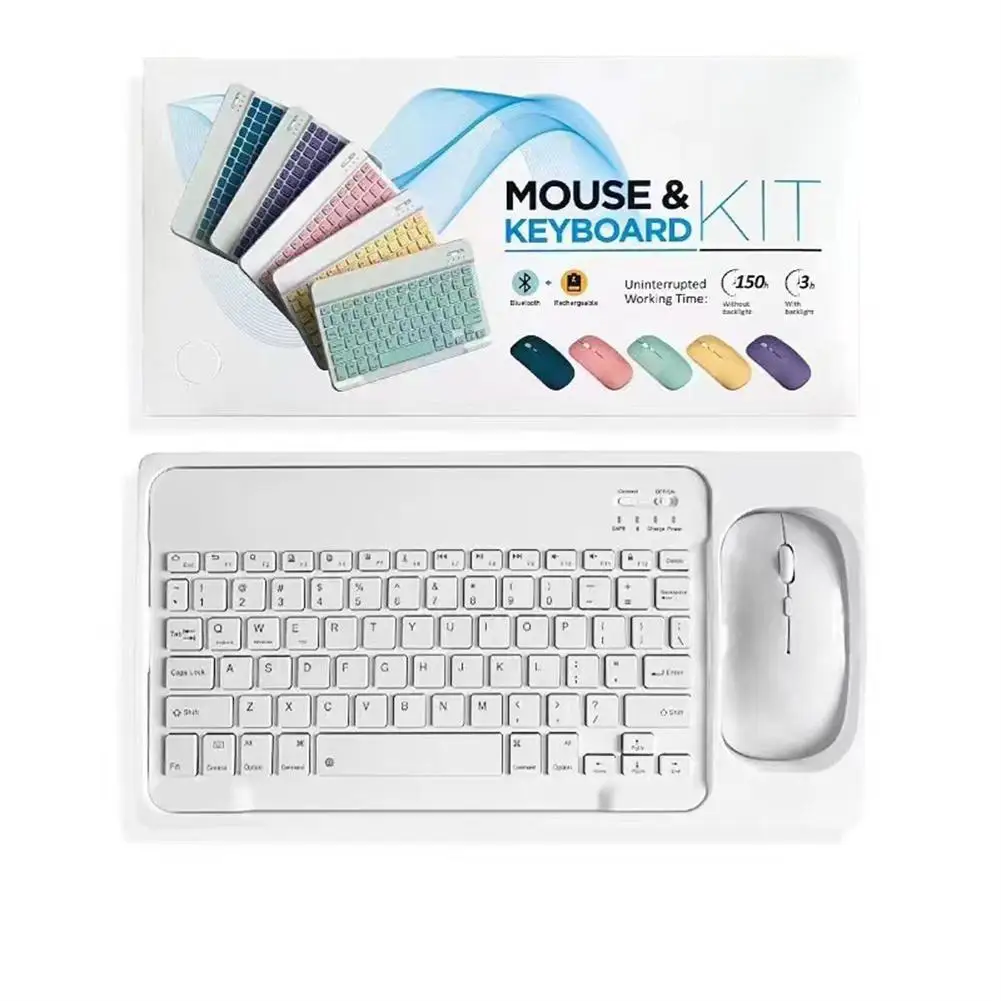 Pack Mini Clavier et Souris BLuetooth Rechargable