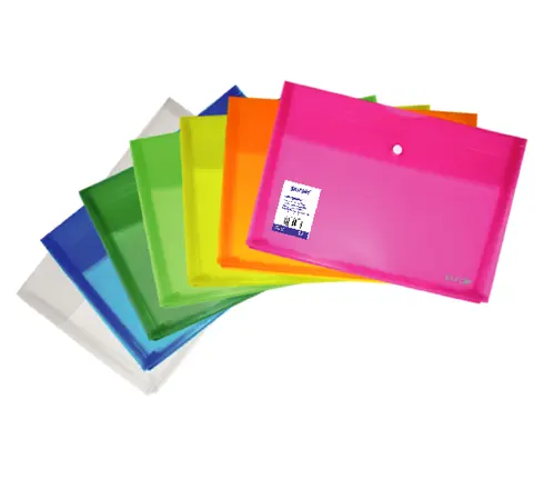 Pochette à bouton avec soufflet COLORPROTECT