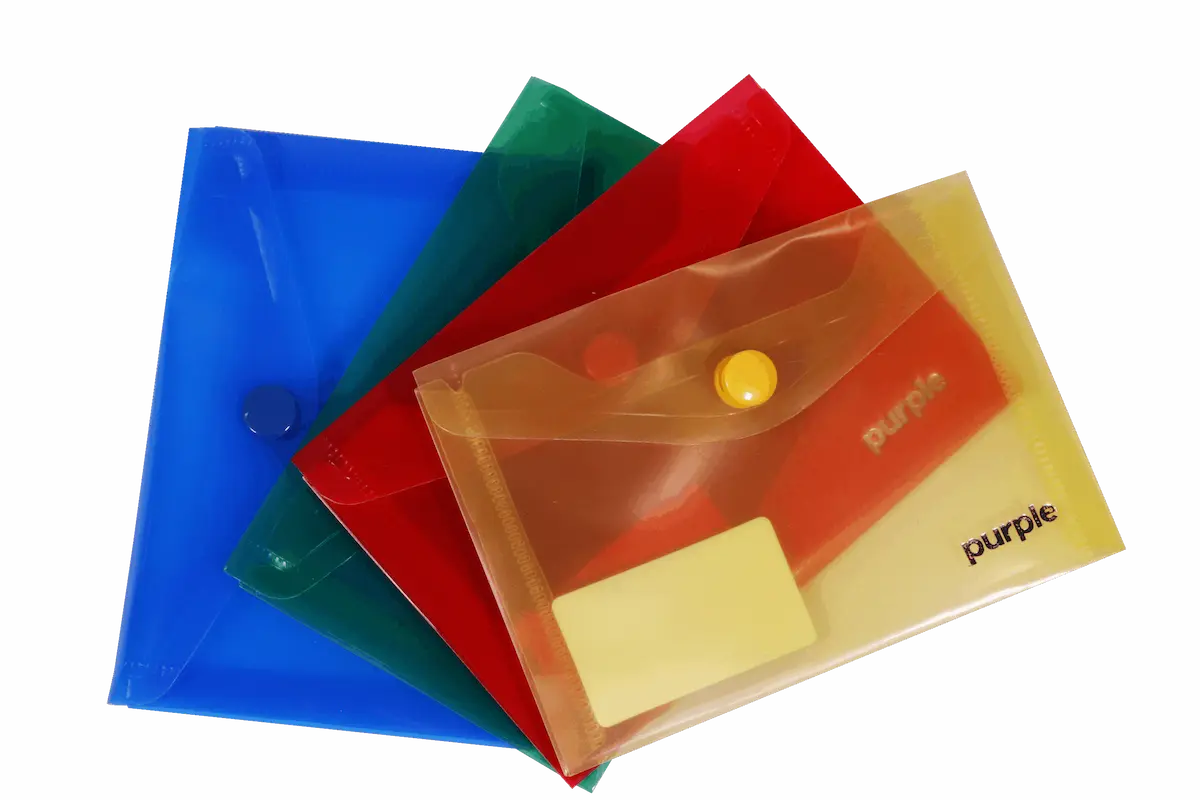 Pochette à bouton PP Translucide A7 Colorprotect