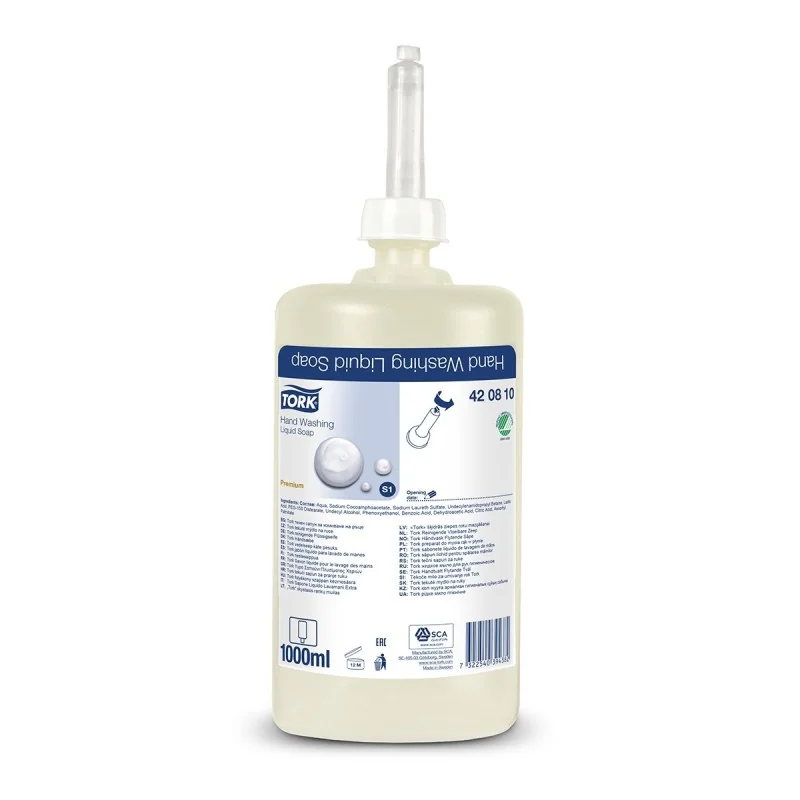 Savon liquide Tork S1 : pour des mains propres et saines.