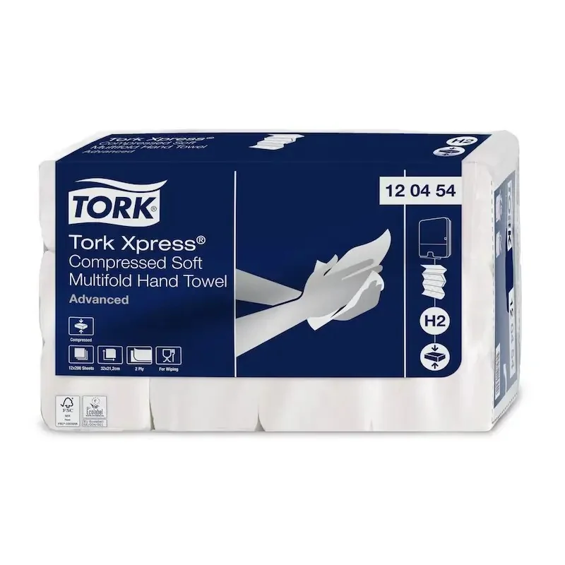 Tork Xpress : Essuie-mains Doux, Compressés et Pratiques pour un Séchage Rapide